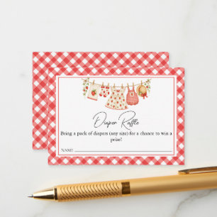 A Berry Sweet Baby Shower Diaper Raffle Enclosure Card