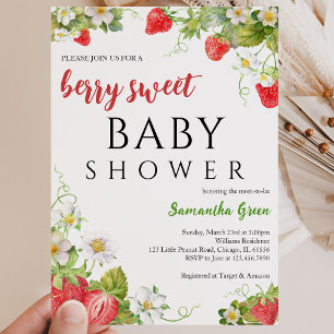A Berry Sweet Baby Shower Invitation