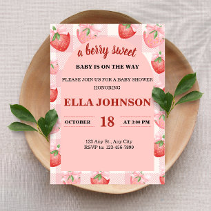 A Berry Sweet Baby Shower Invitation