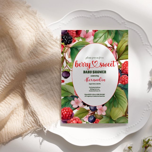 A Berry Sweet Baby Shower Invitation (Creator Uploaded)