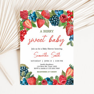 A Berry Sweet Baby Shower Invitation