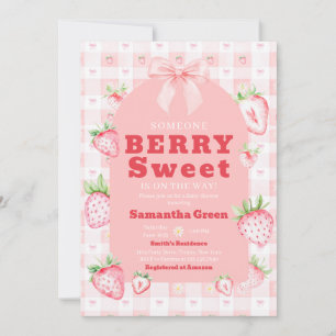 A Berry Sweet Baby Shower Invitation
