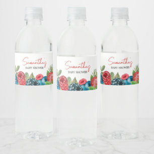 A Berry Sweet Baby Shower Water Bottle Label