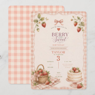 A Berry Sweet Birthday Invitation