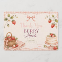 A Berry Sweet Birthday Thank You Card