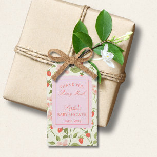 A berry sweet girl is on the way Baby Shower Gift Tags