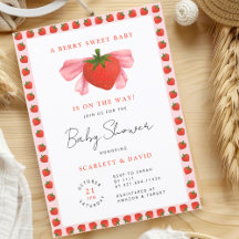 A Berry Sweet Girl Stylish Baby Shower