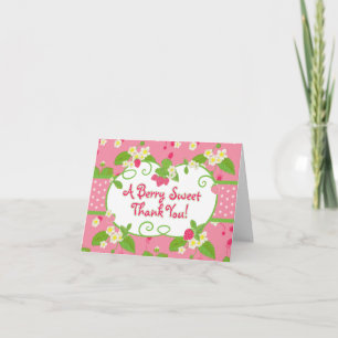 A Berry Sweet, Strawberry Thank you card