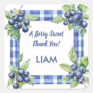 A Berry Sweet Thank You Favour Sticker