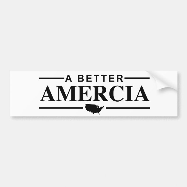 A Better Amercia Bumper Sticker (Front)