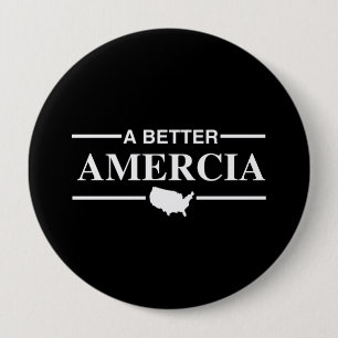 A Better Amercia Logo -.png 10 Cm Round Badge