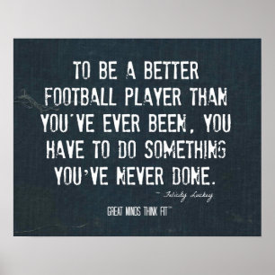 A Better Football Player Poster in Denim
