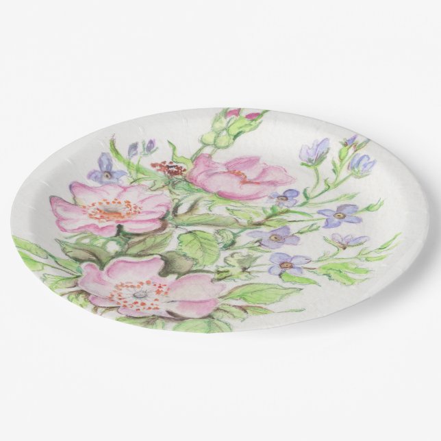 A Better World design on paper plates (Angled)