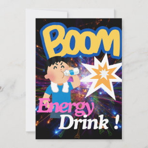 A beverage to wake you up: Energy Drink Save The Date