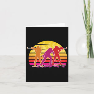 A Biathlete With Rifle And Cross-country Skis Moti Card