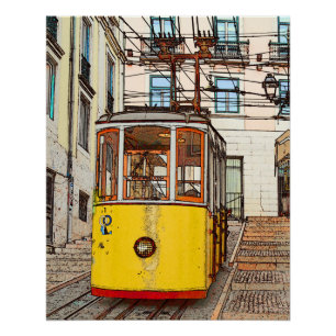 A Bica de Duarte Belo - Lisbon Poster