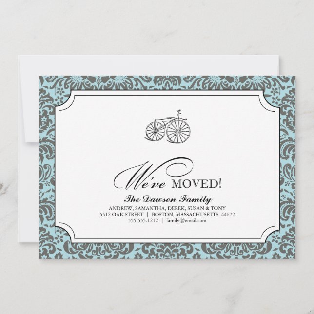 a bicycle built for two {we've moved} announcement (Front)