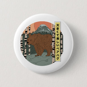 A big beautiful bear hug 6 cm round badge