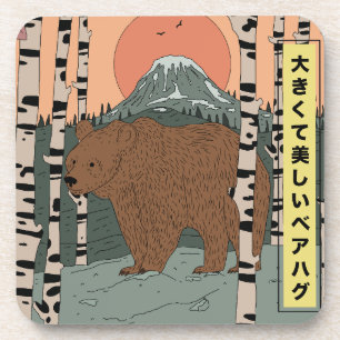 A big beautiful bear hug coaster