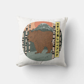 A big beautiful bear hug cushion