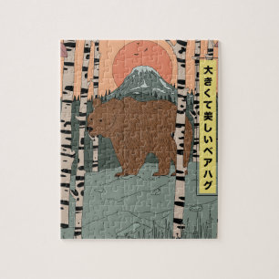 A big beautiful bear hug jigsaw puzzle