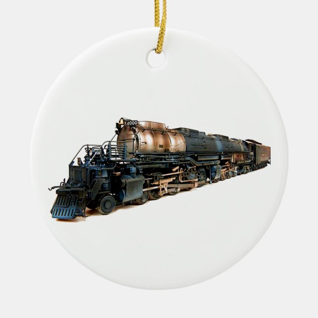 A Big Boy Steam Locomotive Ceramic Tree Decoration (Front)