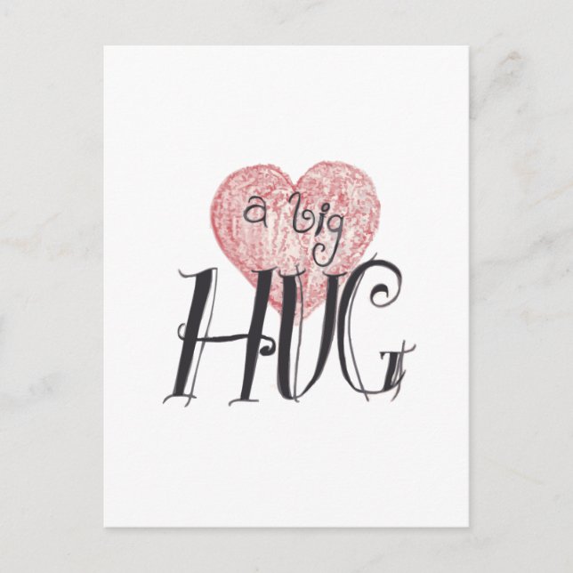 A Big Hug Postcard (Front)