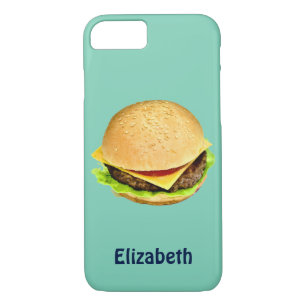 A Big Juicy Cheeseburger Photo Personalised iPhone 8/7 Case