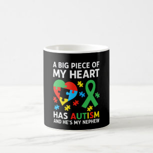 A Big Piece of My Heart Has Autism and He's My Nep Coffee Mug