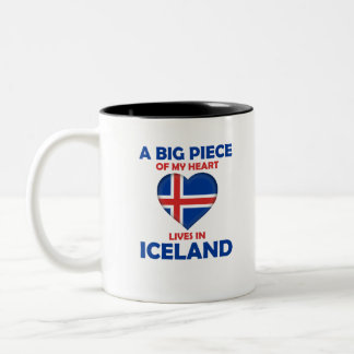 A Big Piece Of My Heart Lives In Iceland - Mug