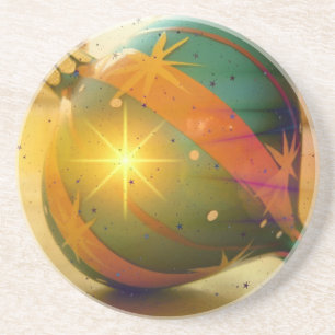 A Big Shiny Christmas Ornament Coaster