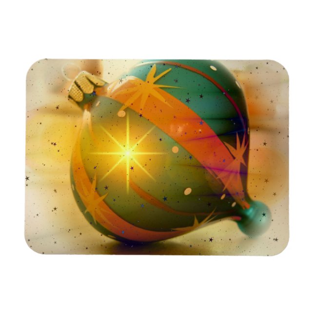 A Big Shiny Christmas Ornament Magnet (Horizontal)