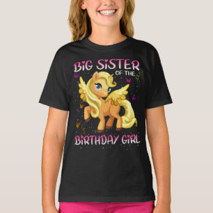 a big sister of the birthday Girl unicorn T-Shirt