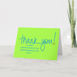 A Big Thank You to Administrative Professionals Card