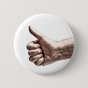 A Big Thumbs Up 6 Cm Round Badge