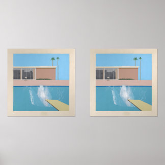 A Bigger Splash – California Pool Print Hockney
