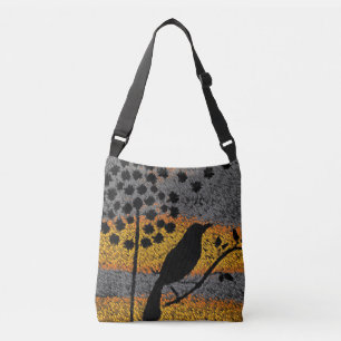 A Bird Among the Feathers Crossbody Bag