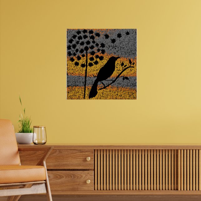 A Bird Among the Feathers Poster (Living Room 2)