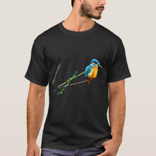 A bird of the genus Kingfisher (scientific name: A T-Shirt