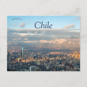A Birds Eye View of Chile Postcard