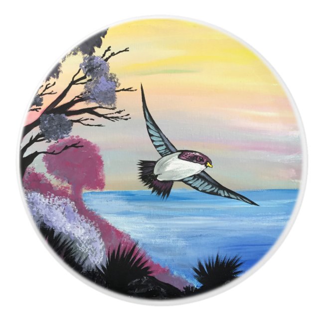 A Birds View Ceramic Knob (Front)