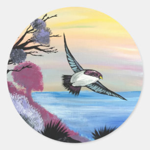 A Birds View Classic Round Sticker