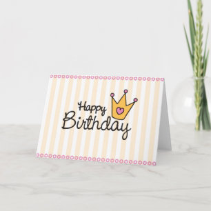 A birthday card for a princess.