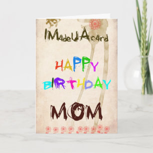 A birthday card for mum