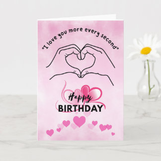 A Birthday Card That Speaks in Hearts