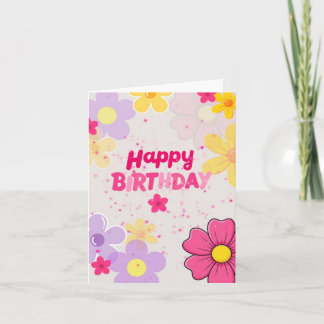 A birthday  card to warm the heart of  love ones