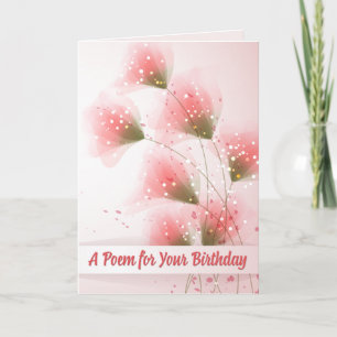 A Birthday Poem Card