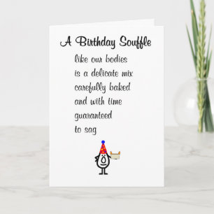 A Birthday Souffle A Funny Happy Birthday Poem Card