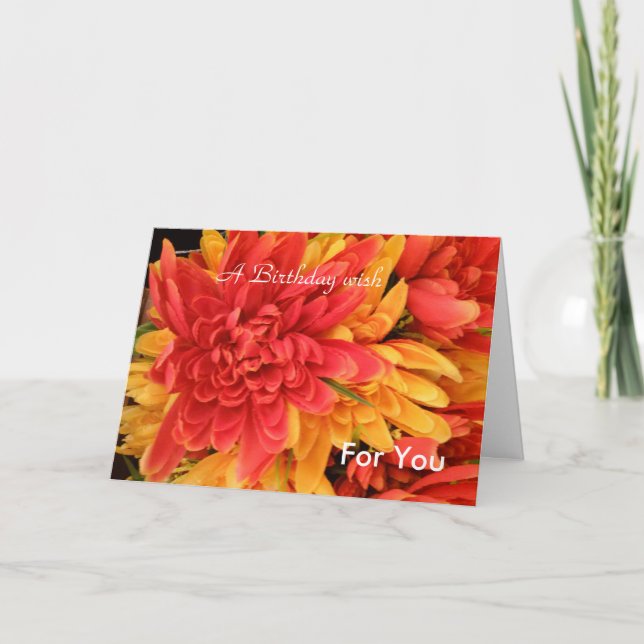 A Birthday Wish Card (Front)