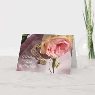 A Birthday Wish for My Aunt Card